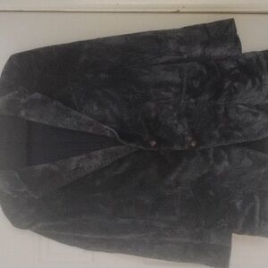 Vintage Jordache Men's Navy Blue Corduroy Tie Dye Blazer Sz 38 R